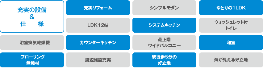 充実の設備＆仕様